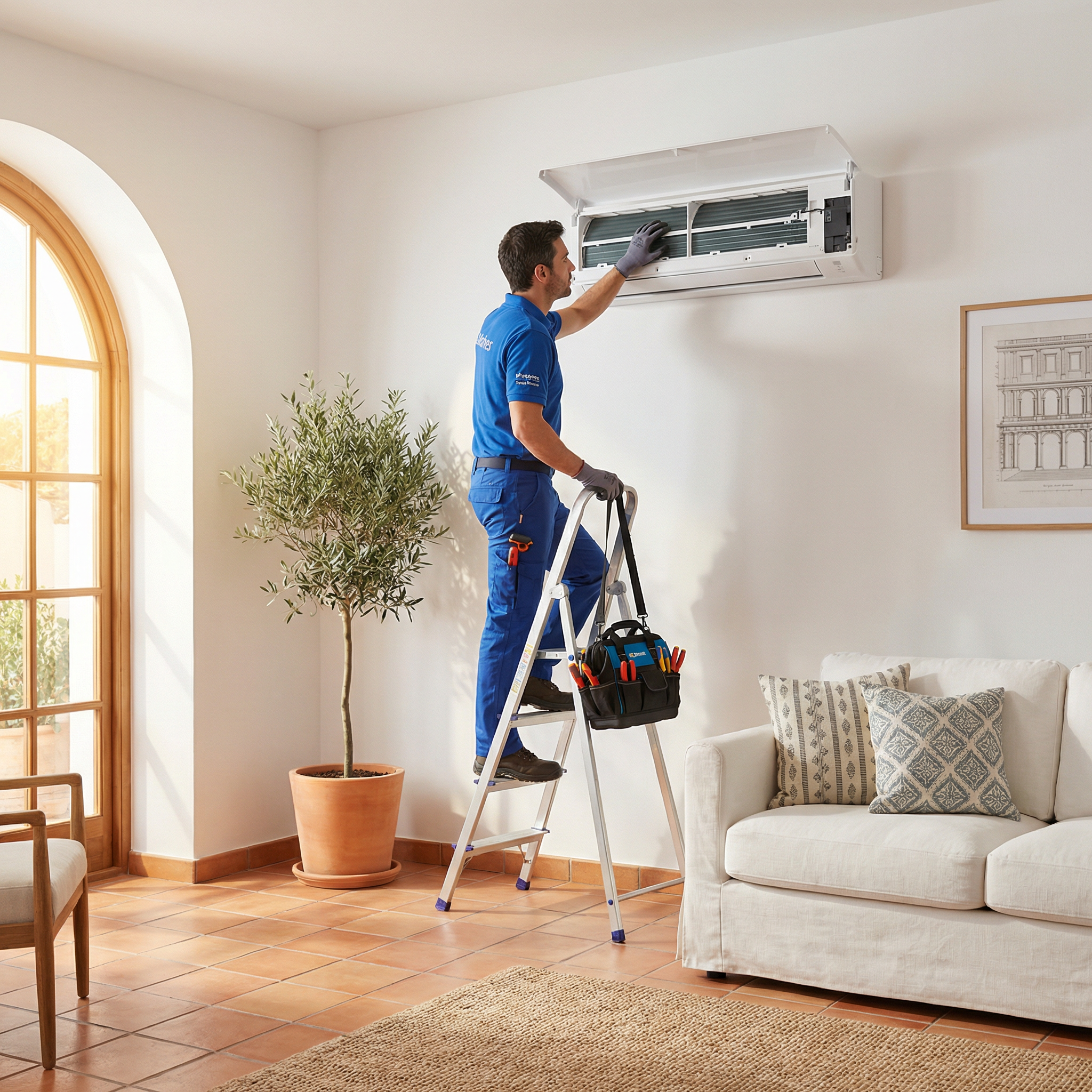 Técnico reparando vitrocerámica Balay en Carabanchel